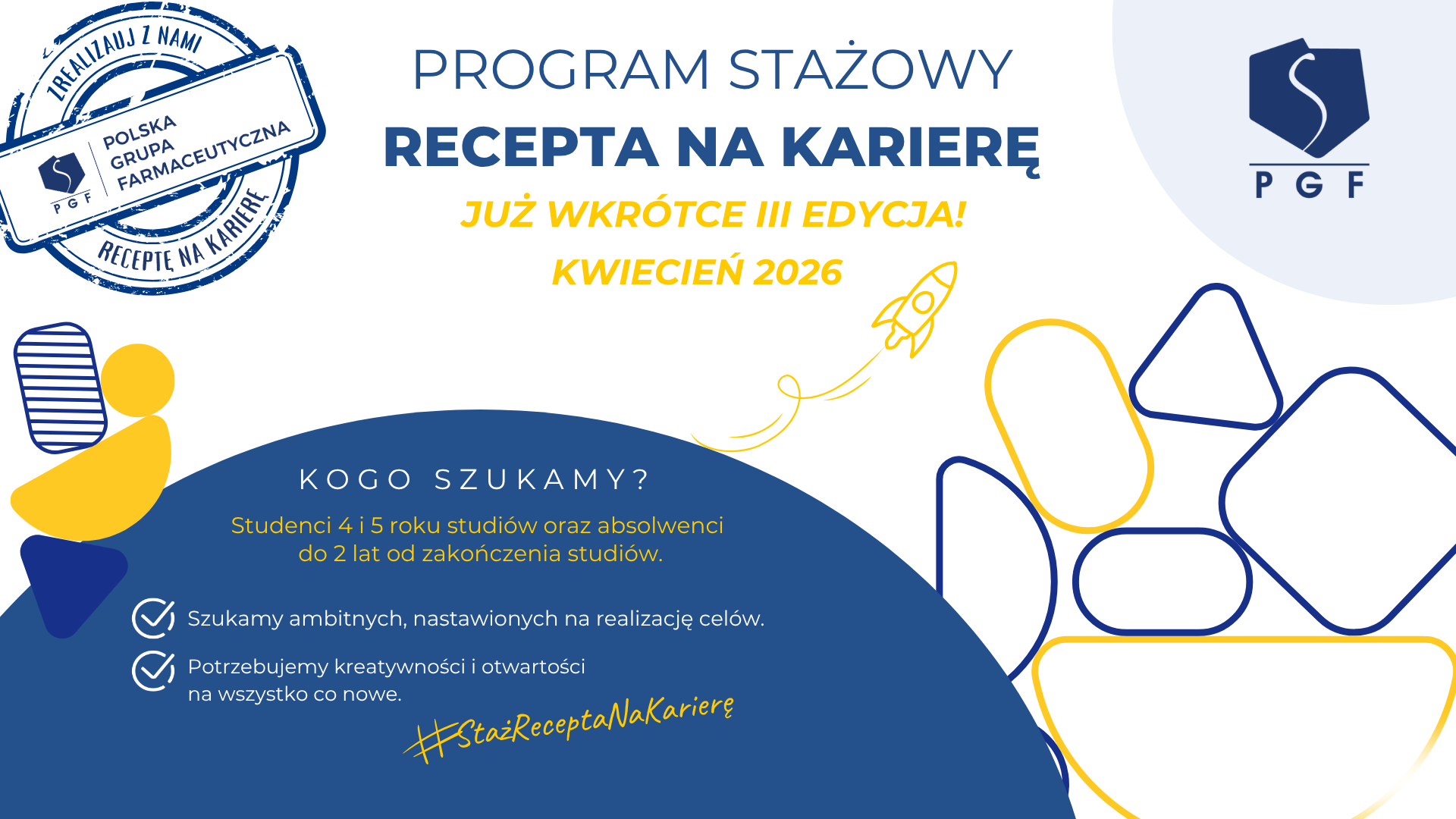 Progress, czyli Postęp rozumiany jest jako proces ciągłego doskonalenia – zarówno zespołów, jak i oferowanych usług. PGF koncentruje się na rozwoju kompetencji, wzmacnianiu relacji z klientami i p